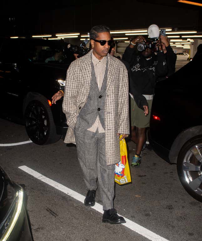 NEW YORK, NY - OCTOBER 04: ASAP Rocky is seen on October 04, 2024 in New York City. 