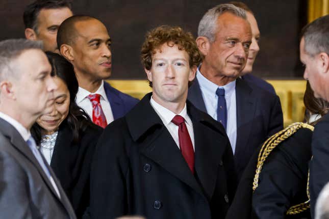 Zuckerberg at Trump’s inauguration