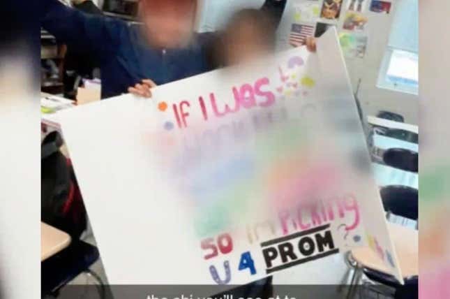 Image for article titled This &#39;Promposal&#39; is The Latest Racist Nonsense to Happen During Black History Month