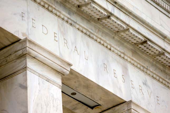 FILE - The Marriner S. Eccles Federal Reserve Board Building, Friday, June 19, 2015, in Washington. Fewer banks tightened lending standards as 2023 came to a close, a hopeful sign for businesses that broader loan access is on the horizon. Lending standards are essentially the measures used by a bank to determine whether a business or person gets a loan. (AP Photo/Andrew Harnik, File)