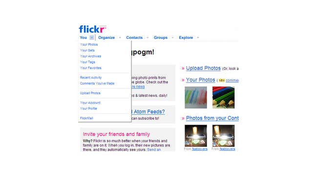A photo of flickr