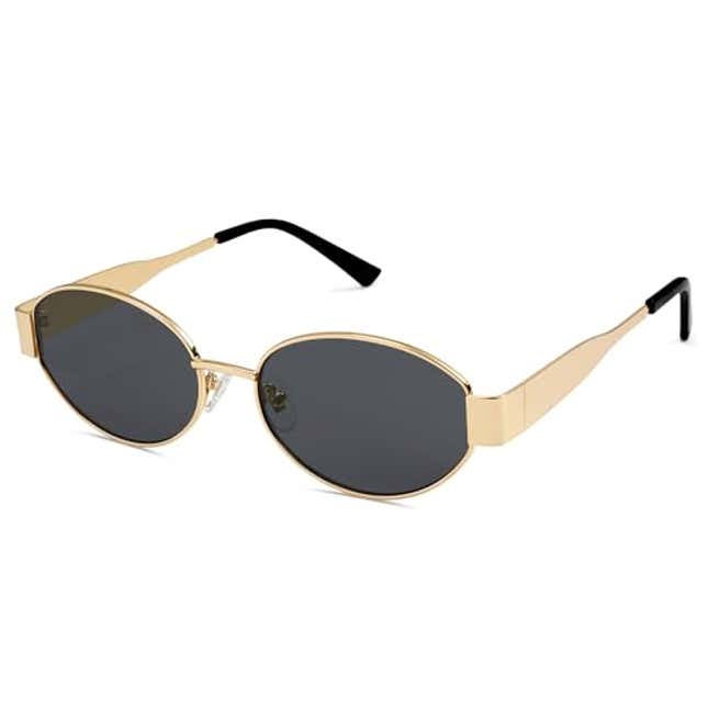 SOJOS Retro Oval Sunglasses for Women Men Trendy Sun Glasses