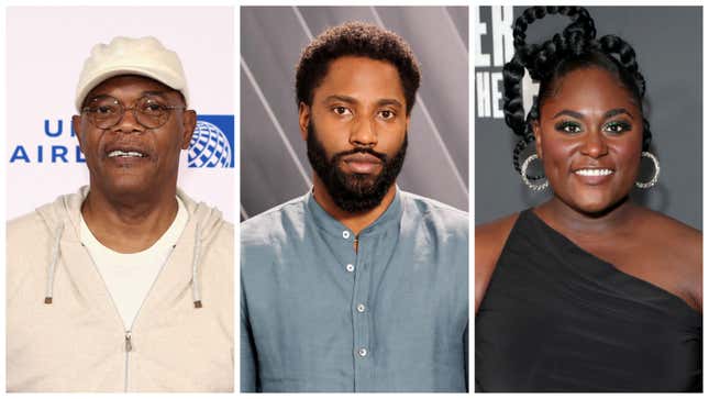 Samuel L. Jackson, left; John David Washington, Danielle Brooks.