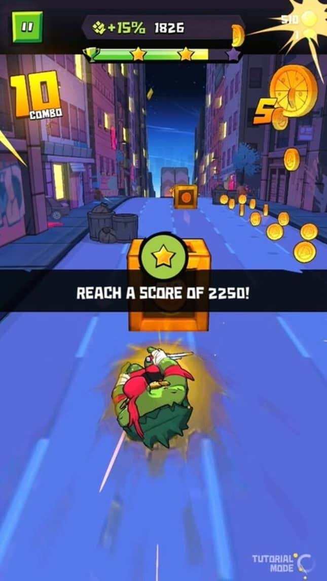 Rise Of The Teenage Mutant Ninja Turtles: Ninja Run Screenshots And 