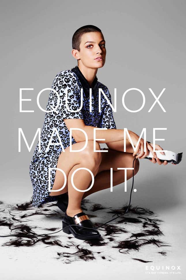 Image for article titled New ads from Equinox show gym-goers at peak absurdity