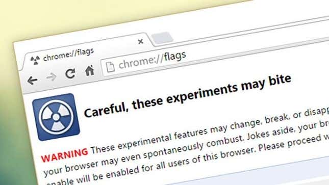 Chrome flags