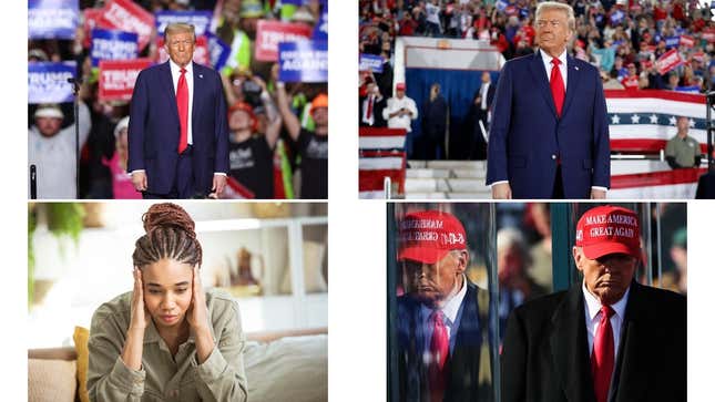 Image de l'article intitulé Les Afro-Américains réagissent à la victoire de Trump, rêvent de retourner à l’esclavage, pourquoi nous devrions avoir peur du projet 2025, des conseillers expliquent ce que nous pouvons faire et d’autres histoires pour vous aider à traverser cette épreuve