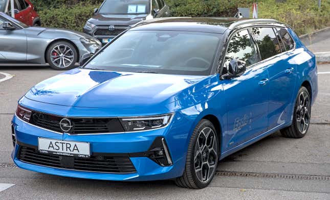 A blue Opel Astra L Sports Tourer