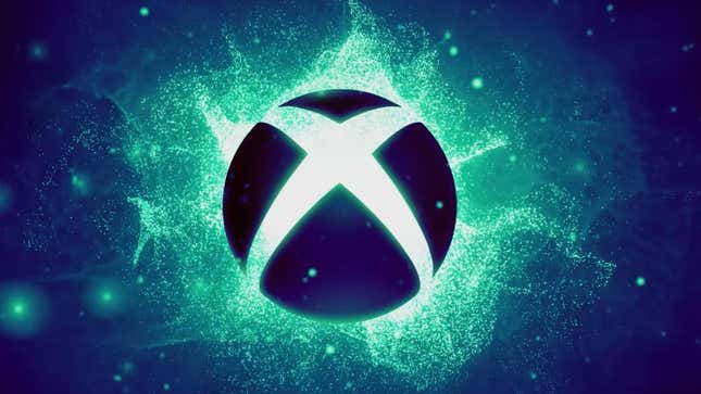 Das Xbox-Logo leuchtet grün. 