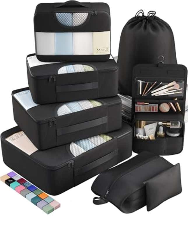 Image for article titled Veken 8 Set Packing Cubes for Travel Essentials, Now 29% Off