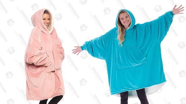 The Comfy Original Wearable Blanket (Blush) | $45 | Amazon
The Comfy Original Wearable Blanket (Aqua) | $45 | Amazon