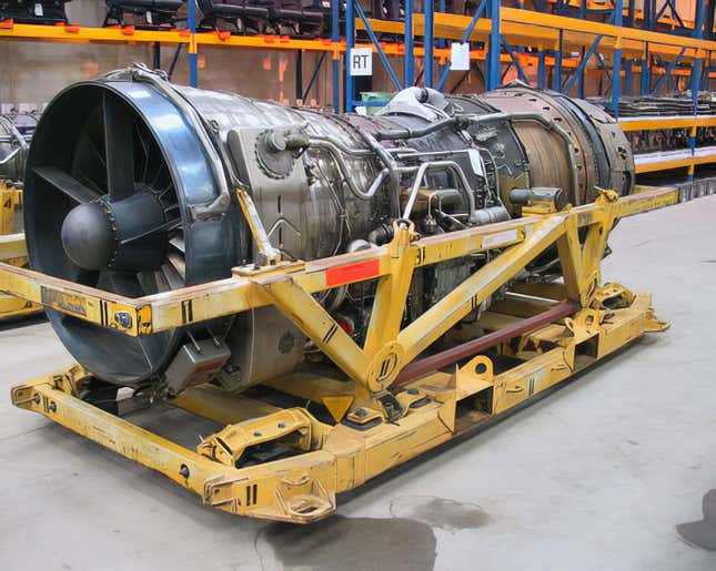The Concorde's Rolls-Royce Olympus turbojet engine from the eBay listing