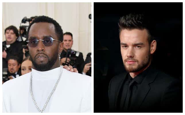 Diddy, left; Liam Payne.