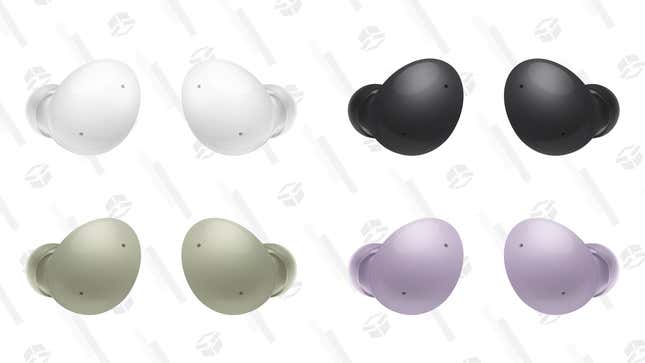   Galaxy Buds2 (White) | $110 | Samsung | w/ Elig. Trade-In
Galaxy Buds2 (Graphite) | $110 | Samsung | w/ Elig. Trade-In
Galaxy Buds2 (Olive) | $110 | Samsung | w/ Elig. Trade-In
Galaxy Buds2 (Lavender) | $110 | Samsung | w/ Elig. Trade-In 