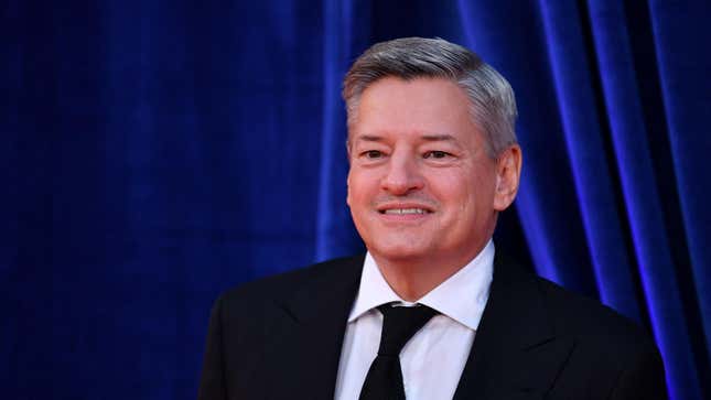 Co-CEO of Netflix, Ted Sarandos poses on the red carpet at the world premiere of the film ‘The Harder They Fall’ at the 2021 BFI London Film Festival in London on October 6, 2021.