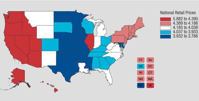 Image for article titled Gas Price Watch: Déjà Vu