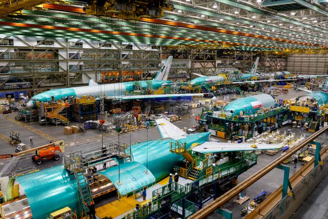 A Boeing factory