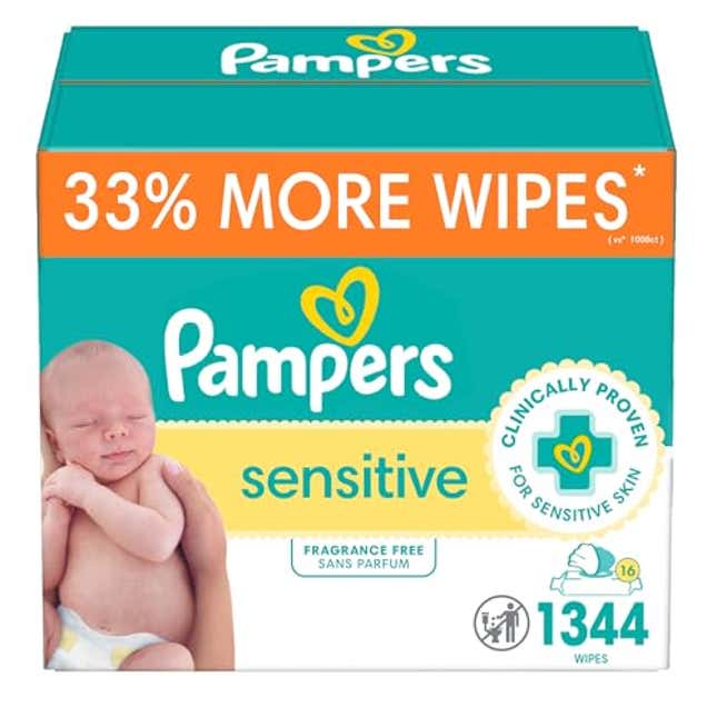 Image for article titled Pampers Sensitive Baby Wipes, Now 15% Off