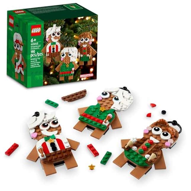 Image for article titled LEGO Gingerbread Ornaments, Now 40% Off