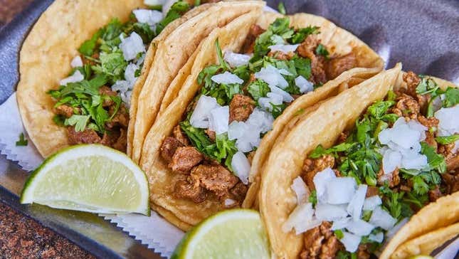 Tacos with cilantro