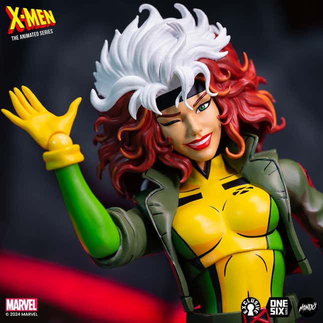 Image for article titled Mondo&#39;s Amazing Animated Rogue Figure Is Also an X-Men: Evolution Surprise