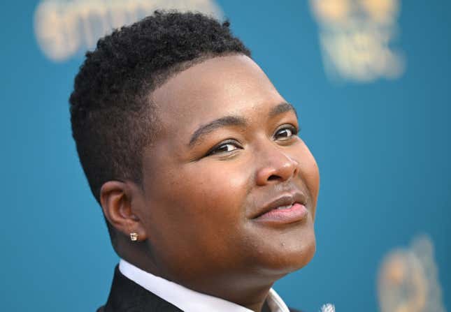 Comedian and writer Sam Jay arrives for the 74th Emmy Awards at the Microsoft Theater in Los Angeles, California, on September 12, 2022.