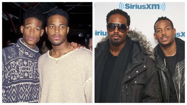 Marlon Wayans, links; Shawn Wayans, 1994; Shawn Wayans, links; Marlon Wayans, 2015.