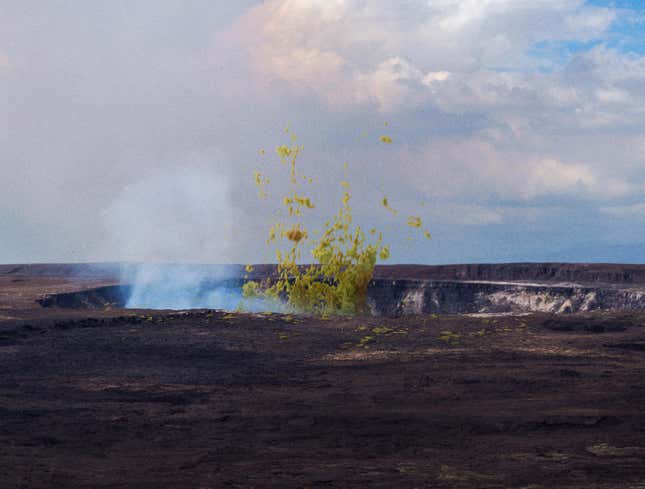 Image for article titled Depleted Hawaiian Volcano Now Just Coughing Up Bile
