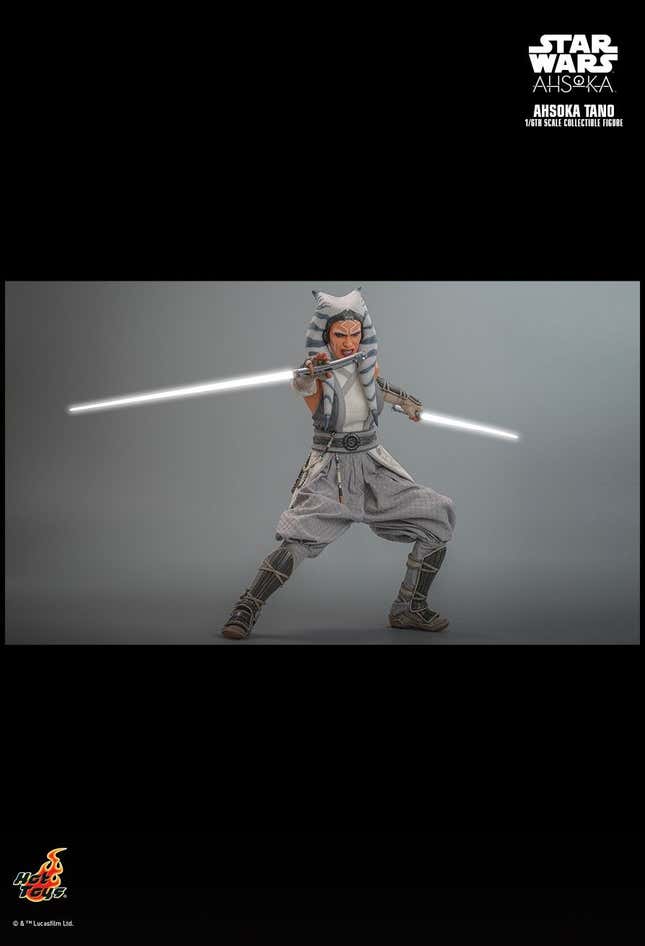 Image for post entitled The Star Wars: Ahsoka Hot Toys Figure Is Battle-Ready