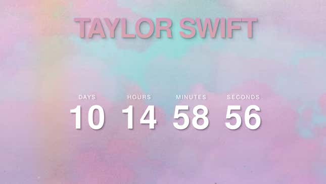 Image for article titled Taylor Swift Is Counting Down to Something