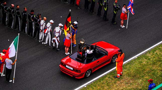 Image for article titled Toyota Found This Old Celica Convertible to Haul the Le Mans Trophy and It Rules (Updated)