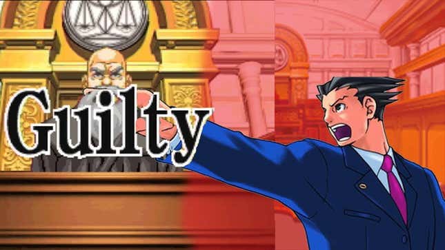 A screenshot from Ace Attorney