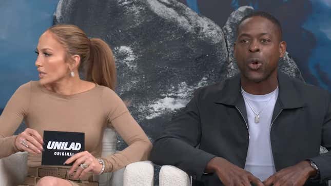 Jennifer Lopez, left; Sterling K. Brown.