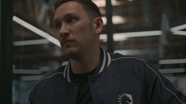 Steve Arhancet wearing a Team Liquid jacket.