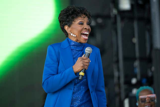 INGLEWOOD, CALIFORNIA - AUGUST 31: Rock and Roll Hall of Fame inductee Gladys Knight of Gladys Knight and the Pips performs onstage during the Fool in Love Festival at Hollywood Park Grounds on August 31, 2024 in Inglewood, California.