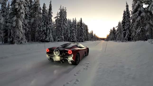 Image for article titled Watch the Gordon Murray T.50 Slide Through the Snow