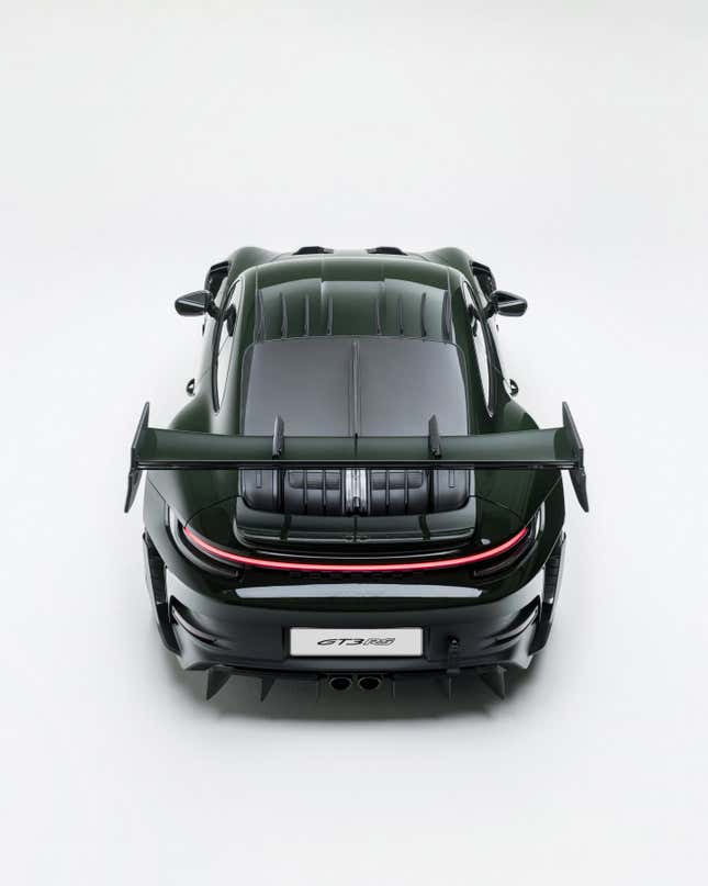 Image for article titled Porsche&#39;s Most Aggressive 911 GT3 RS Even Replaces The Rear Window With Carbon Fiber