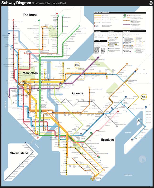 New York City's Testing a New Subway Map