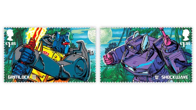 Image for article titled Like the Transformers, These New Stamps Reveal More Than Meets The Eye