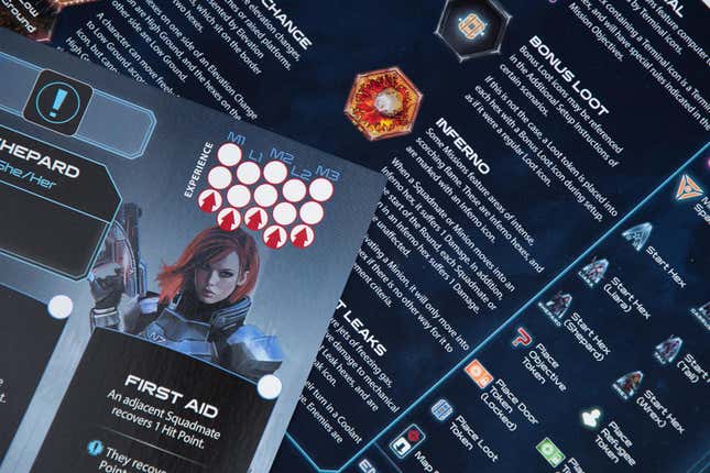 More sheets in the Mass Effect Board Game.