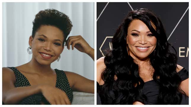 Tisha Campbell, 1988; 2024.