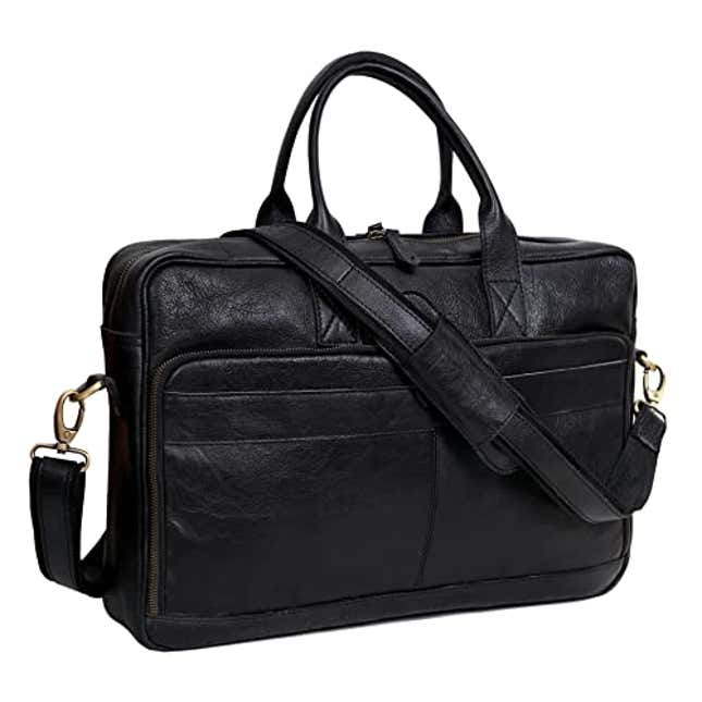 VC VINTAGE COUTURE Leather briefcase bag for men Leather Laptop Bags ...