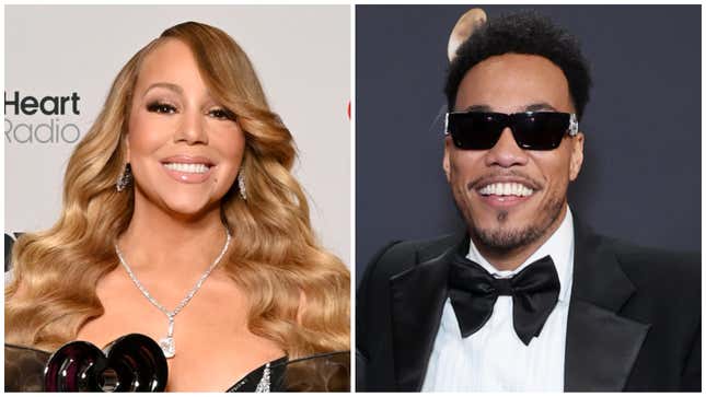 Mariah Carey, left; Anderson .Paak.