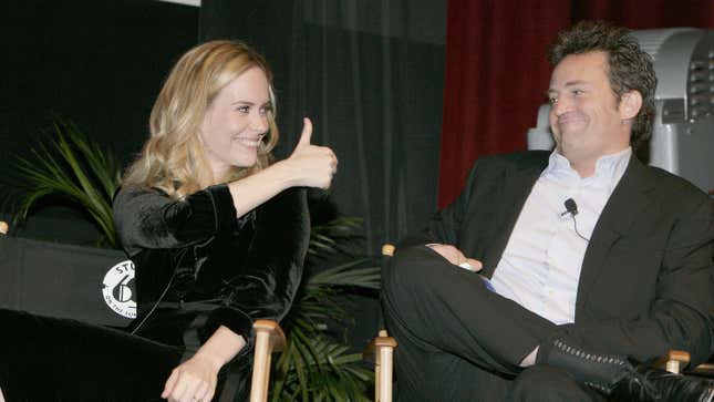 Sarah Paulson and Matthew Perry in 2006