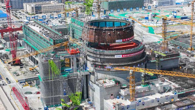 A Chinese nuclear power plant under construction