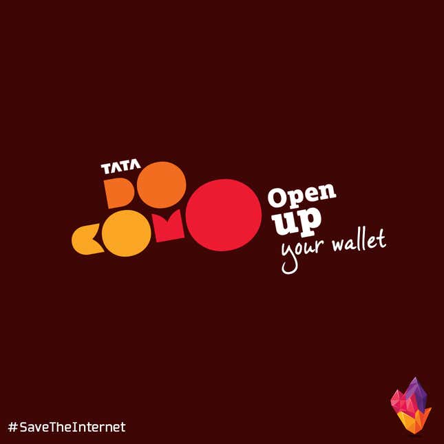 Image for article titled Mobile network ads in an India with unfair internet might look like this