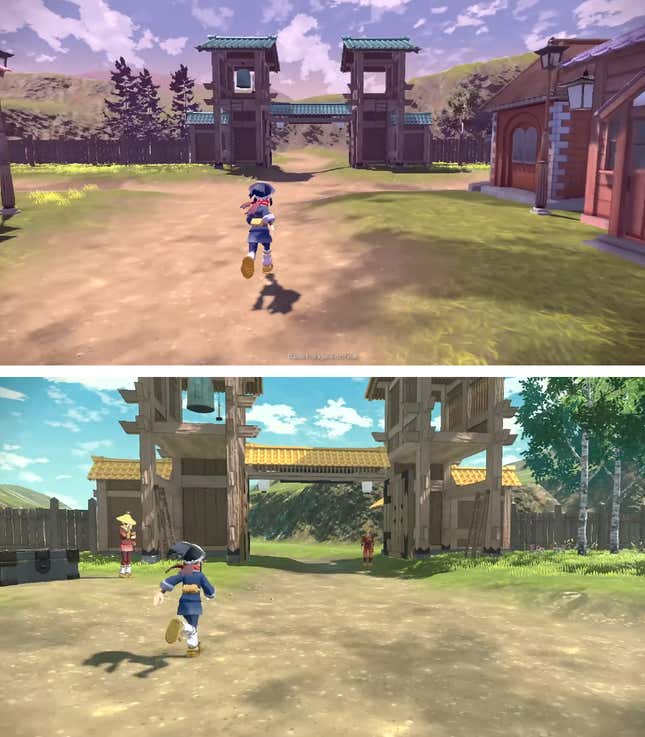 Pokemon Legends VS Pokemon Sword & Shield Graphics Comparison 