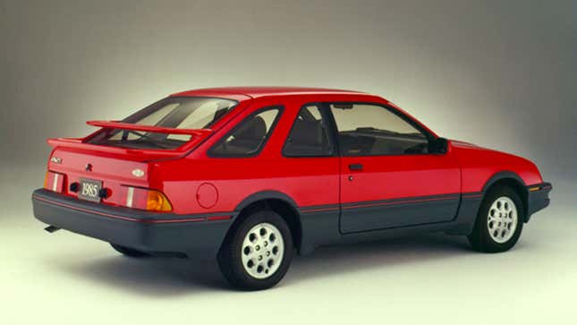 A red Merkur XR4ti