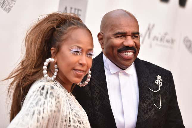 Marjorie Harvey, left; Steve Harvey.Photo: Variety/Penske Media (Getty Images)