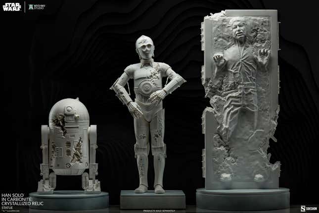 Image for article titled Han Solo Is a Literal Work of Art in a Stunning New Sideshow Statue